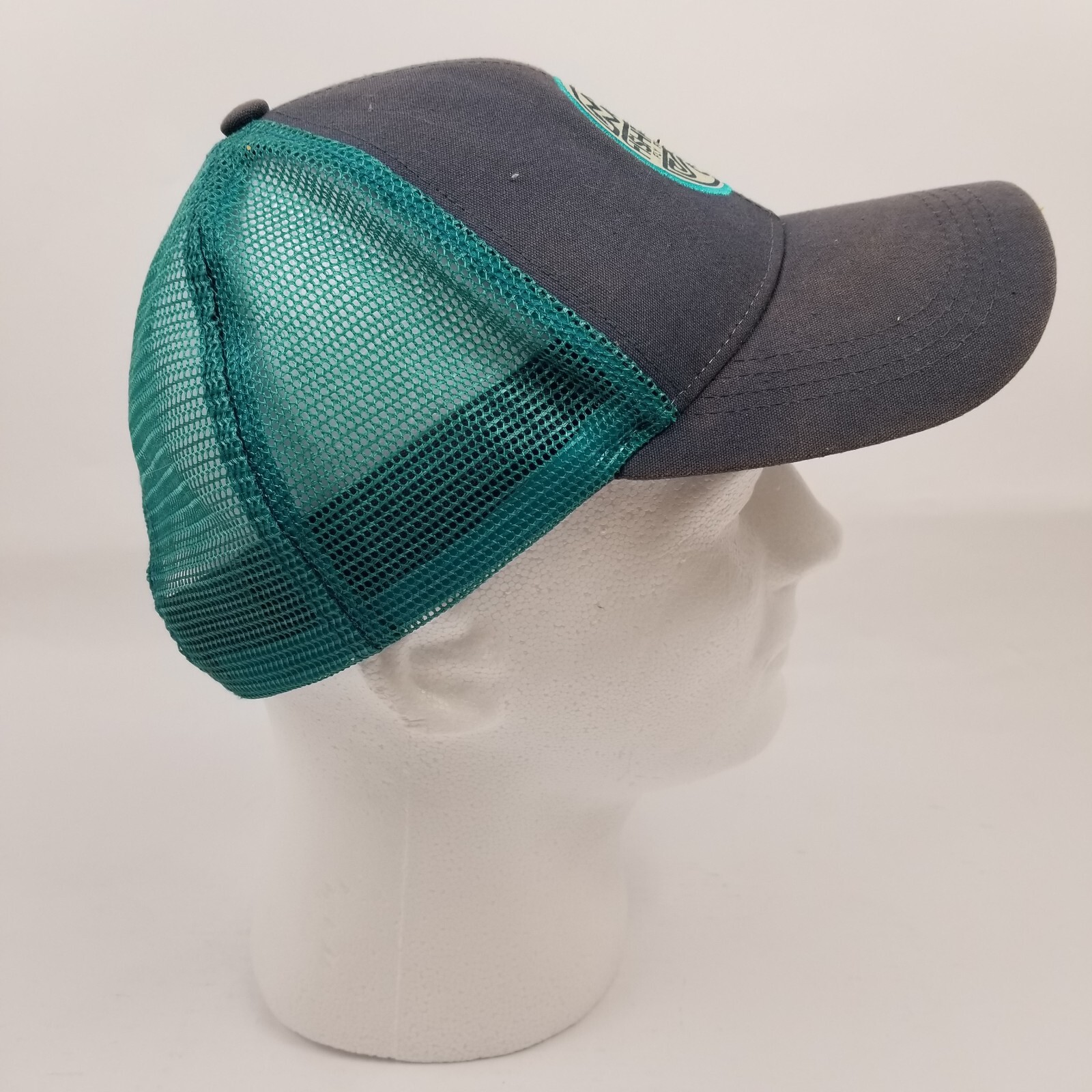 Fishpond Fly Fishing Hat Cap Mesh Back Snap Back Adjustable Gray Blue