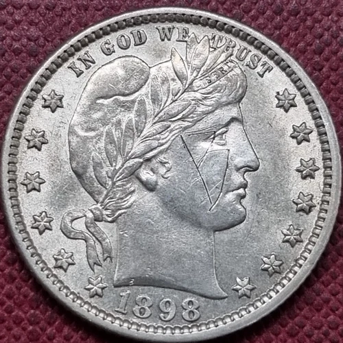 1898 O Barber Quarter 25c High Grade UNC Details UNCIRCULATED #80660