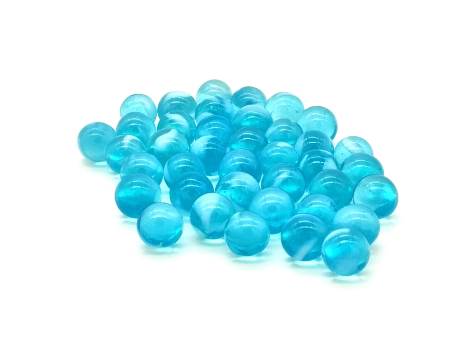 HOUSE OF MARBLES 50 Murmeln Sauerstoff aus Glas ca. 12mm - Glasmurmel, Glaskugel, Kugel (119994)