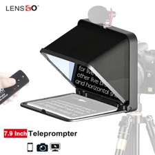LENSGO TC7 7.9" Foldable Teleprompter For Smarpthone Tablet DSLR Video Recording