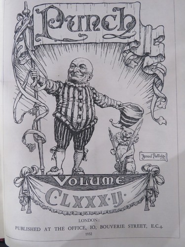 Punch Magazine 2 Hardcover Books 1920 July-Dec and 1932 Jan-June Good Clean Fun! - Picture 12 of 24