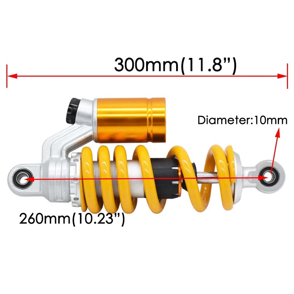 通用摩托车后悬架减震器 260 毫米适用于本田 MSX125 Grom — 第 2/4 张图片