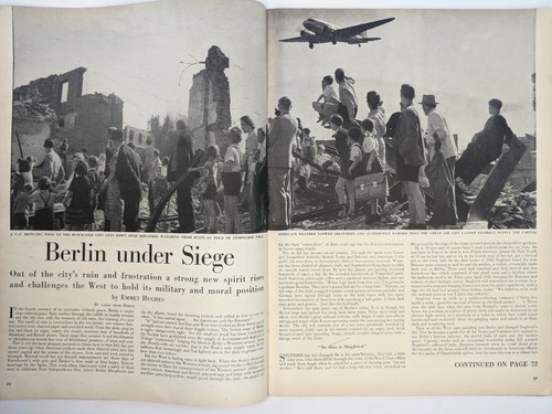 LIFE Magazine VTG July 19 1948 Beach Bikinis Libby Dean Berlin Siege Olympics - Picture 5 of 9