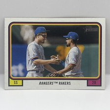 2022 Topps Heritage High Number Baseball Texas Rangers Rakers Combo Cards CC-10