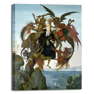 Michelangelo Qual St. Antonius Bild Druck Leinwand Gemälde Rahmen Wohnkultur
