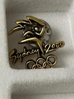 Olympic Memorabilia SIDNEY 2000 Gold Openwork Vintage Tack Pin T-5272