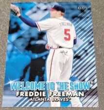 2022 Topps Series 1 Freddie Freeman Welcome to the Show Blue WTTS-15 Braves