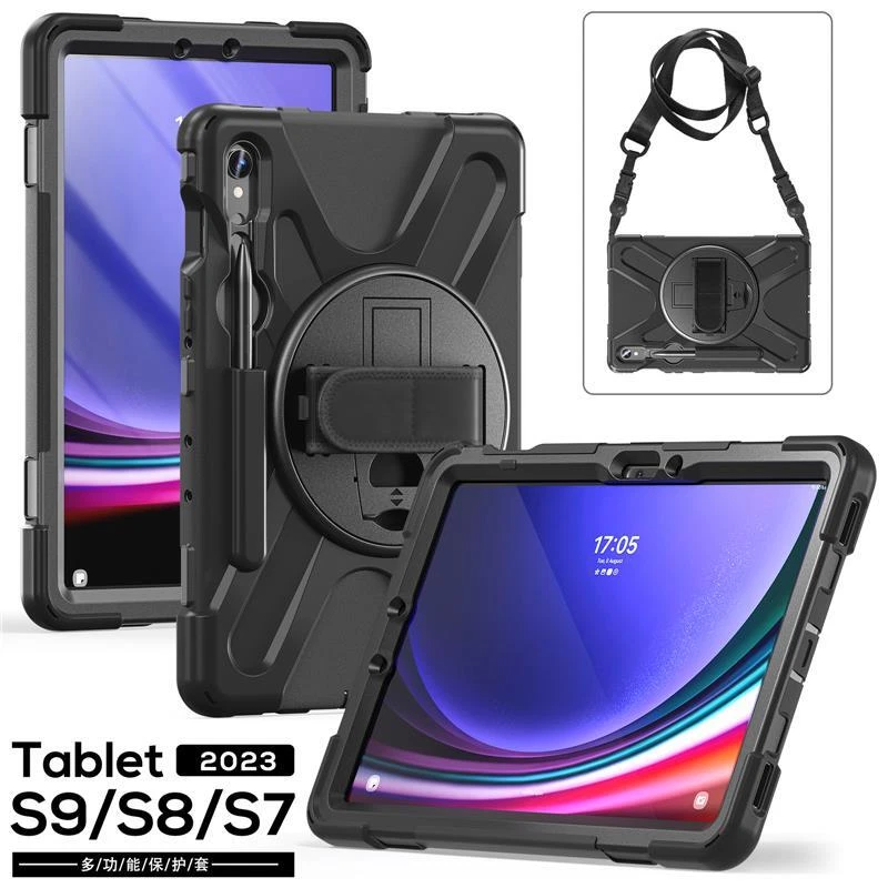 Shockproof Case Samsung Galaxy Tab S9 FE S9 S8 S7 Tablet Stand Shockproof Cover - Image 4 of 4