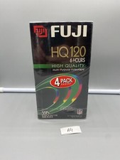 4-Pack Fuji Film VHS Blank Video Tapes 6 hours HQ 120 High Quality