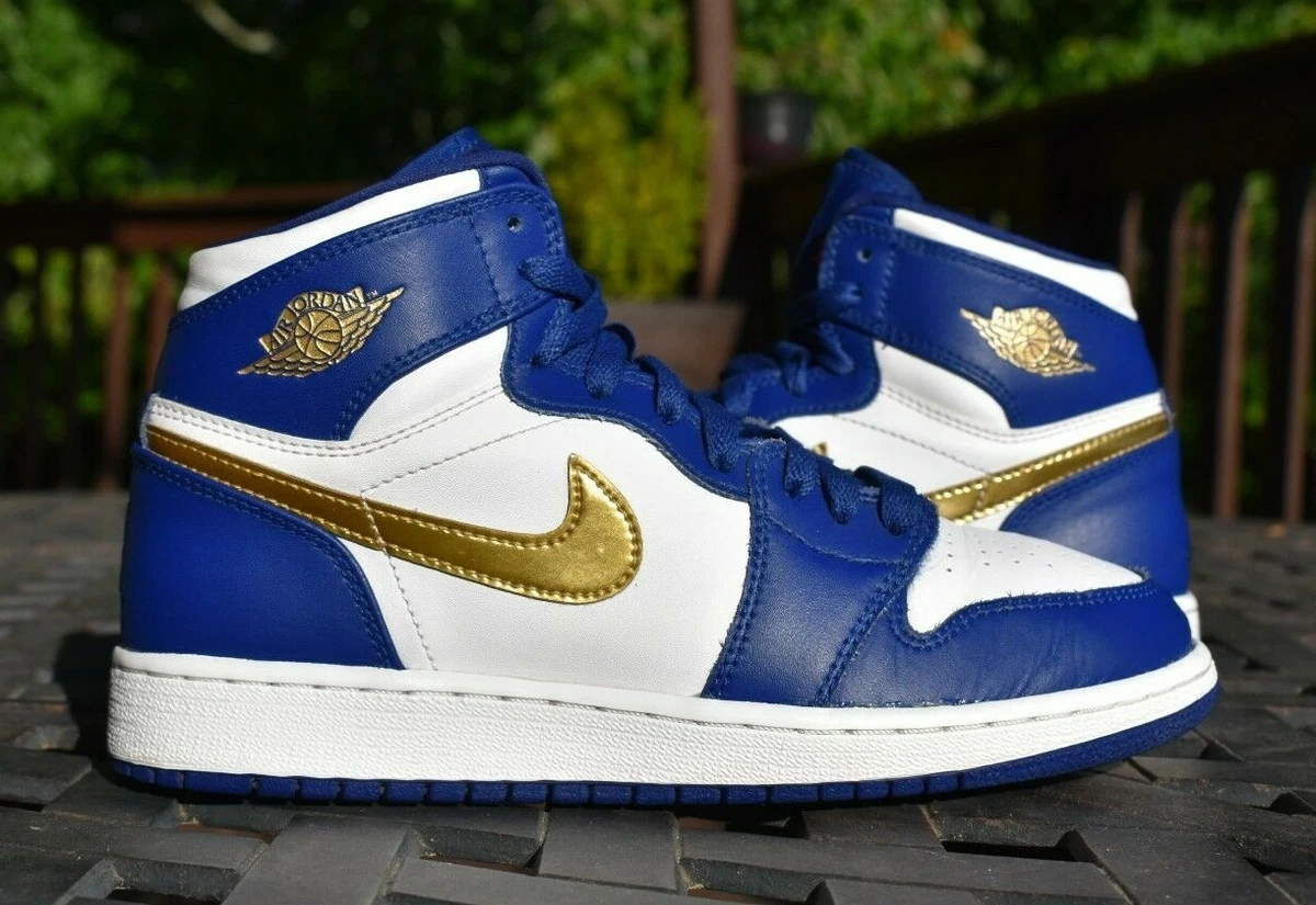 Nike Air Jordan 1 Retro High BG 'Deep Royal Blue' 705300-406 Youth Size 5.5Y