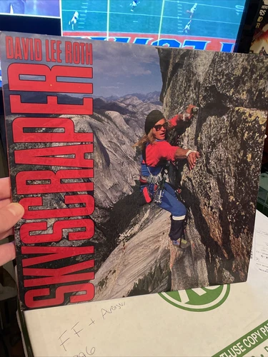 David Lee Roth Skyscraper Vinyl LP Original 1988 USA Van Halen Inner Record