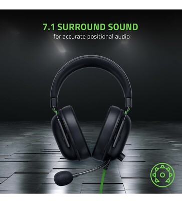 Razer BlackShark V2 X Wired USB Gaming Headset with 7.1 Surround