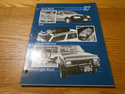 1987 FORD MERCURY LINCOLN & TRUCK 136 Page DEALER ACCESSORIES FACT BOOK BROCHURE