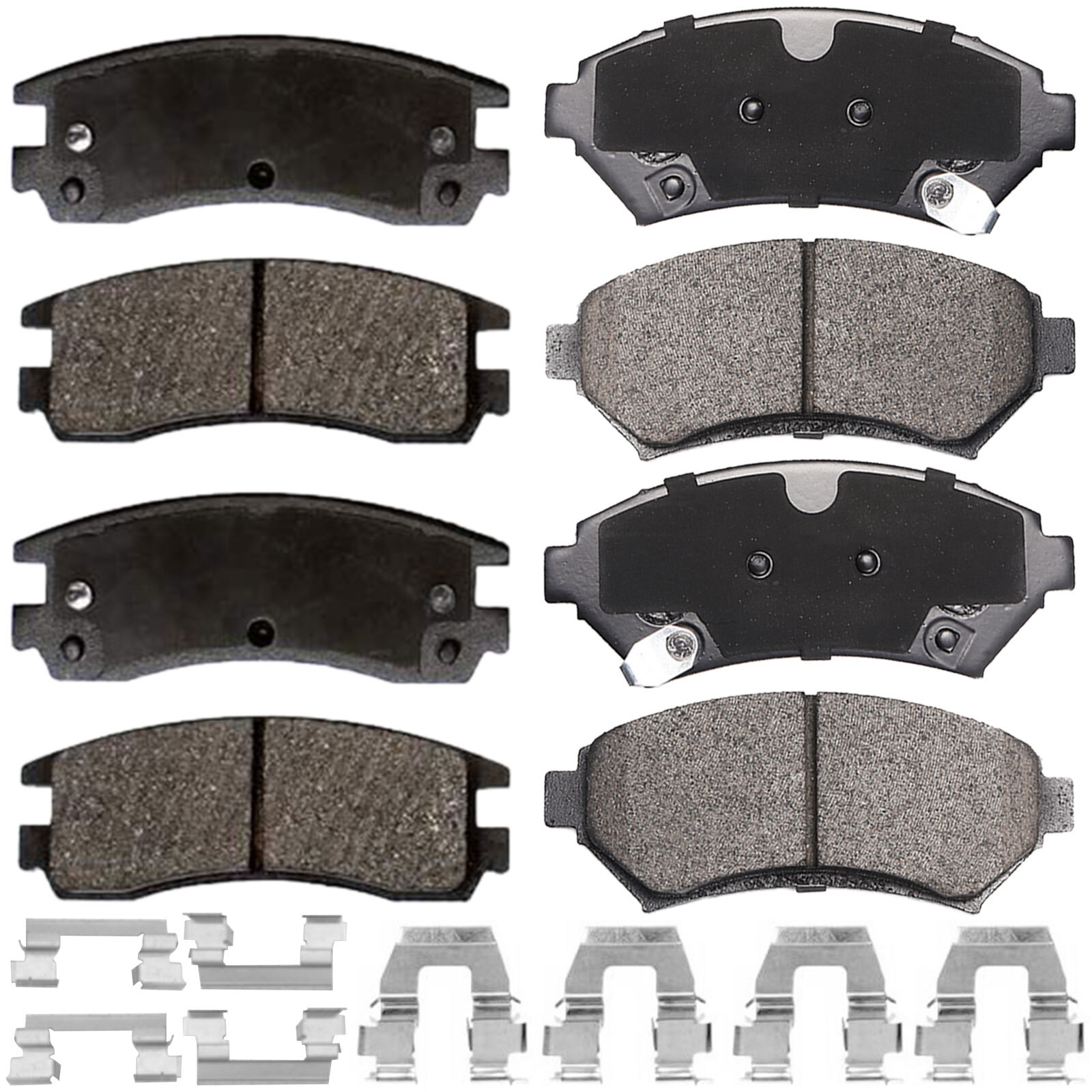 Front & Rear Brake Pads for 20072013 Chevy Chevy Silverado 1500 GMC