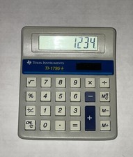 Vintage / Texas Instruments TI-1795 Desktop Solar Calculator / Working