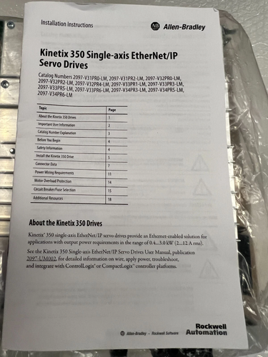 Allen-Bradley 2097-V32PR0-LM Servo Drive – Automatisation Industrielle Module - Photo 4/6