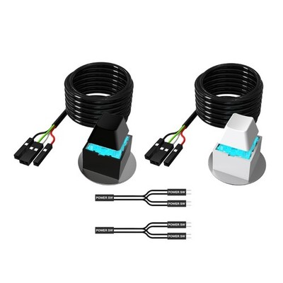 Desktop Computer External Power Button ABS Startup Switches With Extension Cord