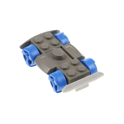 1x Lego Fahrzeug Base 4x6 alt-dunkel grau blau Racers Bumper Shreed 30558c02 - Bild 1 von 2