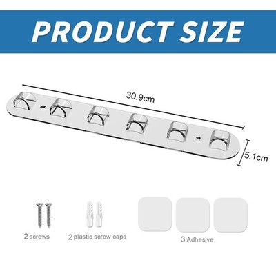 2 Stück Brillenhalter Wand - Transparent Selbstklebend Für Brillen & Sonnenbrillen