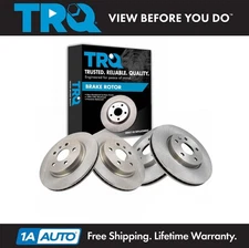 TRQ Front & Rear Disc Brake Rotor Kit Set of 4 for Buick Chevrolet Saab New