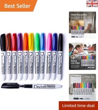 Smear-Proof Multi-Color Dry Erase Pens - Perfect for Offices & Schools