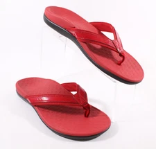 Vionic Sandal Women’s Size 9 RED Islander Thong Arch Support Flip-Flop Toe Post