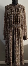 Madewell Georgette Smocked-Neck midi dress in Folktale Paisley Prairie Cottage L