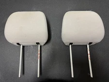 2014-2018 Subaru Forester Front Light Gray Cloth Headrest Head Rest Set OEM