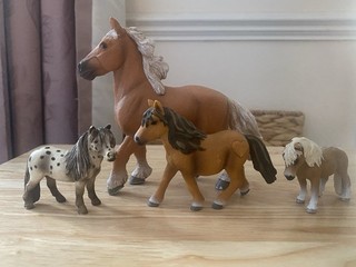 Schleich Papo Horse Pony Bundle Falabellas Shetland Pony Comtois Retired