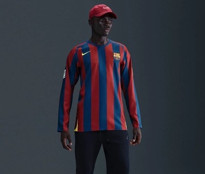 Size XXL - Nike Ronaldinho FC Barcelona 2005/06 Reissue Long