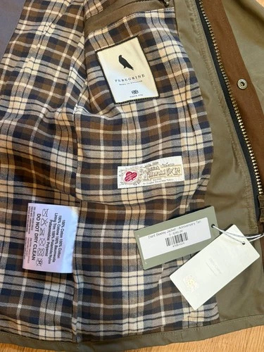 2021 RARE Peregrine x Dant Bexley Waxed  Cotton Jacket Brown Size SMALL BNWT image 9