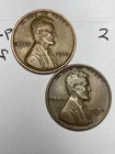 1933-P&D LINCOLN WHEAT CENT SET, 2 coins, low mintage VF/XF grade coins, #2