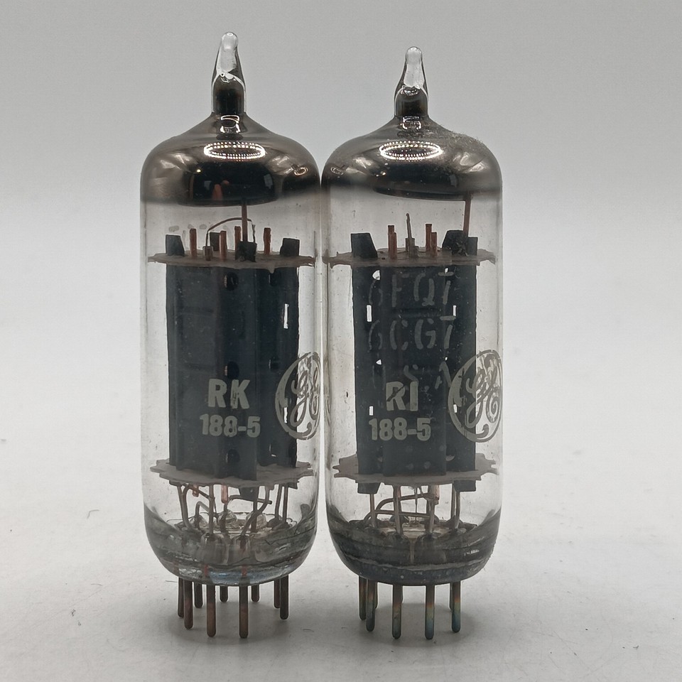 GE 6FQ7 / 6CG7 Matched Pair Vacuum Tube | Tested 80% Strong | Audio ...