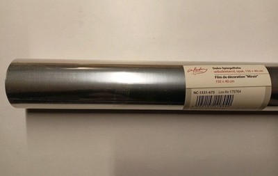 infactory Deko-Spiegelfolie, selbstklebend, opak, 150 x 40 cm Neu und OVP
