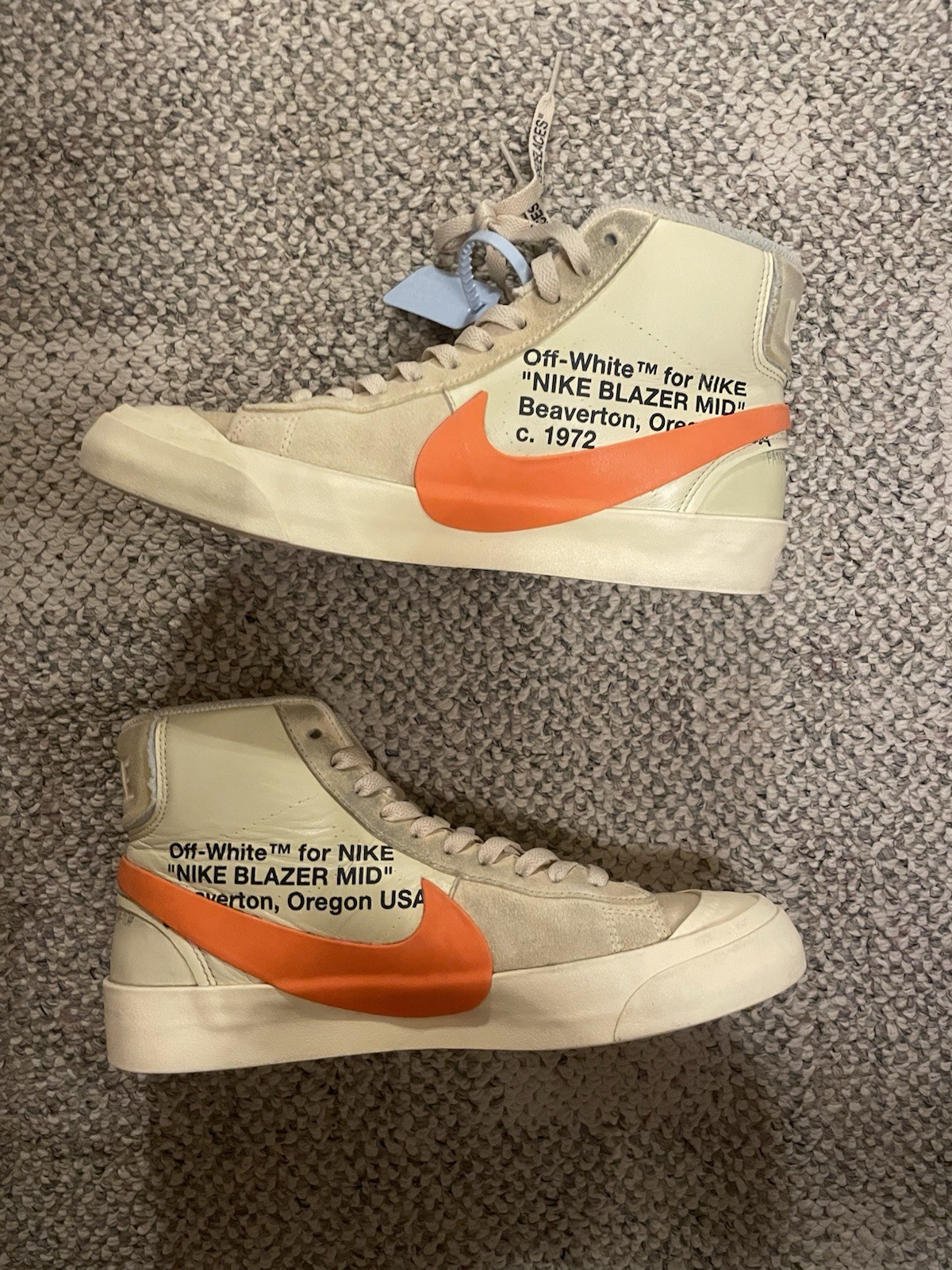 OFF WHITE X NIKE Taglia 9 Nike Off White x Blazer Mid All Hallows Eve