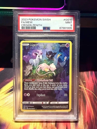 Mew GG10/GG70 PSA 9, Crown Zenith