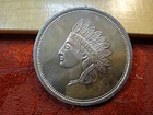 Indian Head Design One 1 Oz .999 Silver Bullion Round - No Reserve
