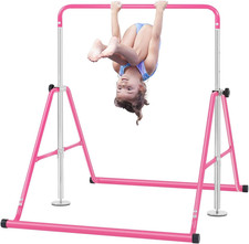 Kids Gymnastics Bar Adjustable Height Folding Horizontal Training Bar Home Use