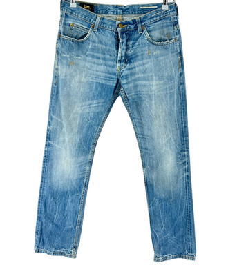 LEE Herren Denim Gerade Passform Bein Jeans Größe W34 L34