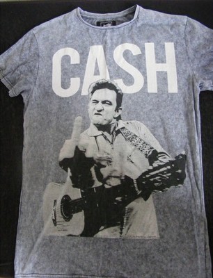 Johnny Cash T-Shirt Gr. M grau The Thread Shop Urban Outfitters Musik Band Shirt