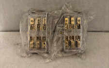 Pack of 2 3 Way 8 AWG Gold Plated AGU Up To 60A Fuse Holder Distribution Block