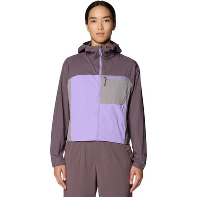 Mountain Hardwear Wind Veil Hooded Women's Jacket, Purple Sage, Harbor Violet, A