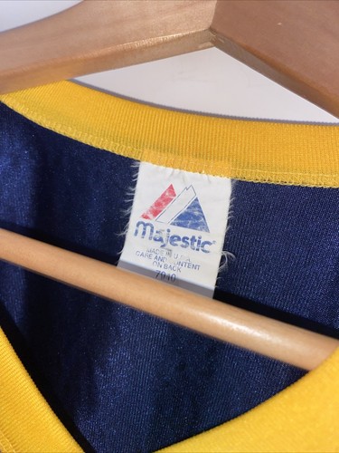 Vintage Majestic Toledo Rockets Fußball Trikot #1 marineblau XL HERGESTELLT IN DEN USA NCAA - Bild 2 von 5