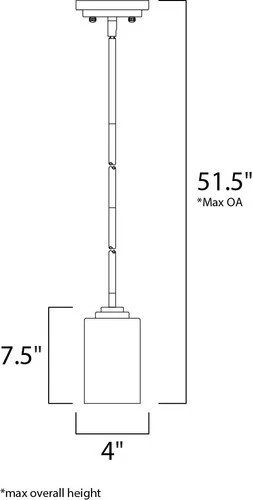 Maxim Lighting 90030SWOI Deven Mini Pendant Oil Rubbed Bronze - Picture 3 of 6