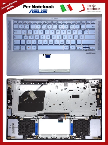 DS Clavier Avec Top Boîtier Original ASUS UM431 UM431D UX431 UX431DA Silvery - Photo 1/1