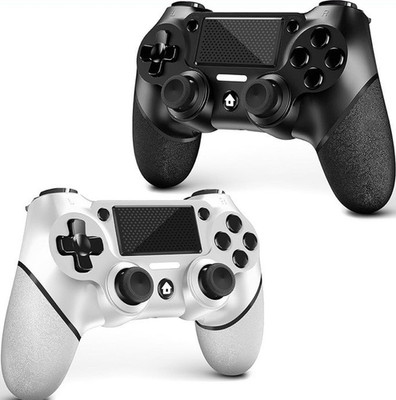 Wireless Controller for Sony PlayStation 4 & PC, USB-C, Vibration, Anti-Slip B/W