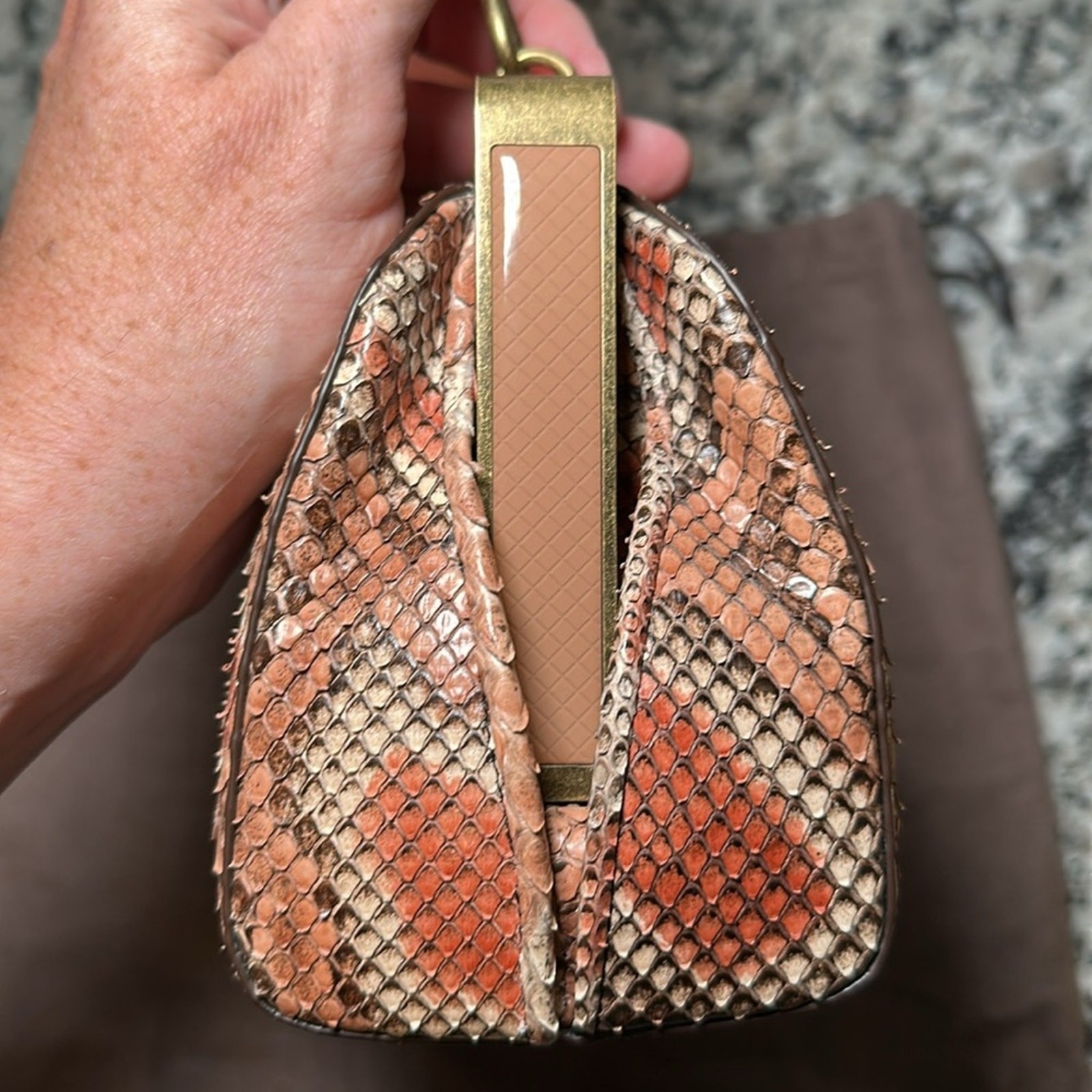 Bottega Veneta Limited Edition Python Dahlia Burano Bag thumbnail 5