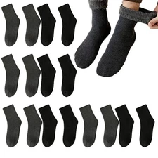 Warm Fleece Lined Thermal Socks for Men and Women Winter Thick Snow Boot Socks