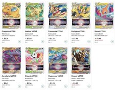 Pokémon TCG VSTAR Lot (10 Cards) – Dragonite, Leafeon, Regigigas, Rotom + More