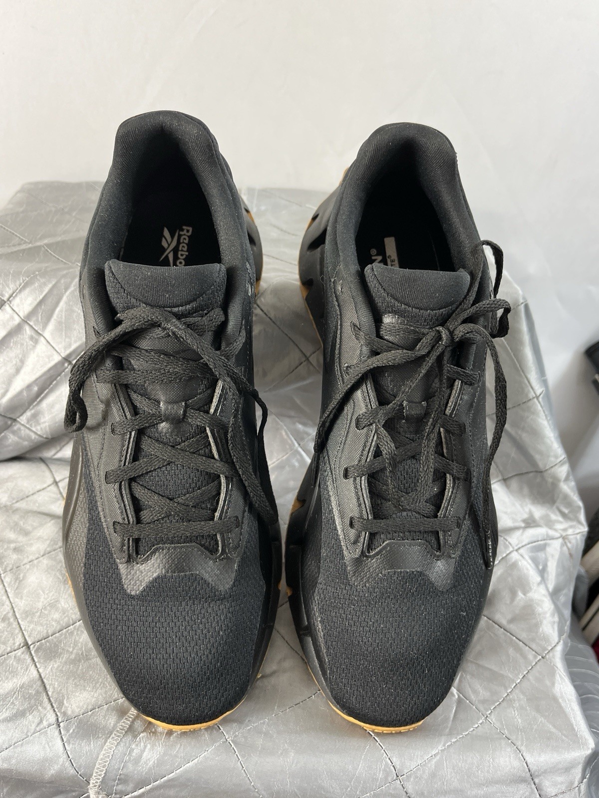 Reebok Zig Dynamica 3 Black Gum Running Shoes Men’s 10 V297KH3R00357 EUC image 5
